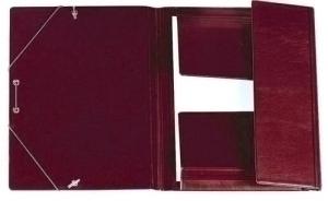 CARPETA de GOMAS y SOLAPAS IBERPLAS PVC 4º BURDEOS