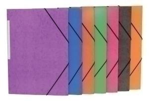 CARPETA de GOMAS y SOLAPAS MARIOLA SIMILPRESPAN CARTON FORRADO Fº AZUL