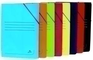 CARPETA de GOMAS y SOLAPAS CARTON PLASTIF. Fº NEGRO