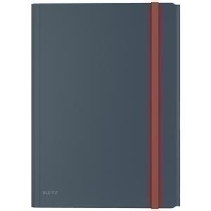 CARPETA de GOMAS y SOLAPAS LEITZ COSY PP A4 GRIS