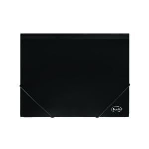 CARPETA de GOMAS y SOLAPAS FOROFIS PP A4 NEGRO