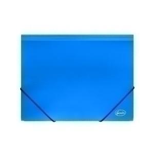 CARPETA de GOMAS y SOLAPAS FOROFIS PP A4 AZUL