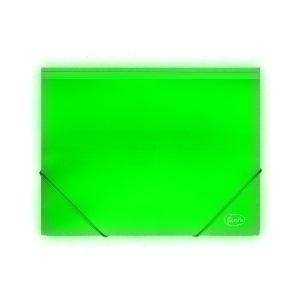 CARPETA C/GOMAS SOLAPAS FOROFIS PP A4 VERDE /91156