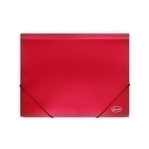 CARPETA de GOMAS y SOLAPAS FOROFIS PP A4 ROJO