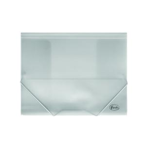 CARPETA de GOMAS y SOLAPAS FOROFIS PP A4 TRASLUCIDO BLANCO