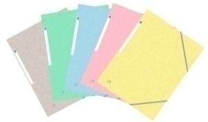 CARPETA de GOMAS y SOLAPAS OXFORD CARTON TOP FILE A4 PACK de 10 COL.PASTEL SUR.(5)