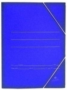 CARPETA de GOMAS y SOLAPAS CARTON Fº AZUL