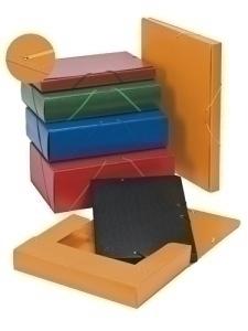 CARPETA de PROYECTOS CARCHIVO CARTON PINTADO A4 GOMAS  3 cm VERDE