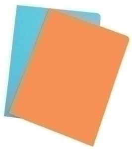 SUBCARPETA GIO 185g semi-intenso Fº NARANJA PAQUETE de 50 (32304)