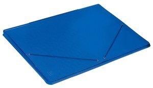 CARPETA de DIBUJO CARCHIVO CARTON PINTADO GOMAS y SOLAPAS A3 AZUL