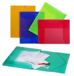 CARPETA de DIBUJO CARCHIVO PP TRANS. GOMAS y SOLAPAS A3 ROJO