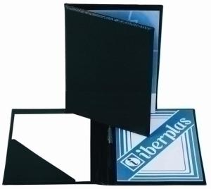 CARPETA CONGRESOS IBERPLAS PVC Fº ACOLCHADA NEGRO /456A-00