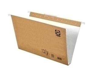 CARPETA COLGANTE GIO cart.CRISTAL visor SUPERIOR U BICOLOR 240g Fº 30mm PAQUETE de 25 (42230/K23090)