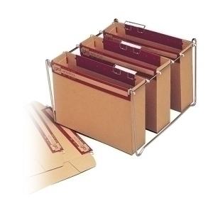 CARPETA COLGANTE GIO cart.CRISTAL visor SUPERIOR STOCK 385g Fº 75mm PAQUETE de 10 (42270)