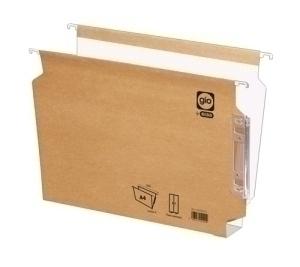 CARPETA COLGANTE GIO cart.ARCON visor LATERAL U BICOLOR 240g A4 40mm PAQUETE de 25 (50140/50340/A15020)