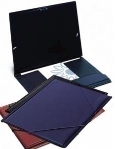 CARPETA de GOMAS y BOLSA IBERPLAS PVC Fº BURDEOS
