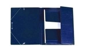 CARPETA C/GOMAS SOLAPAS IBERPLAS PVC Fº AZUL /343CS-01