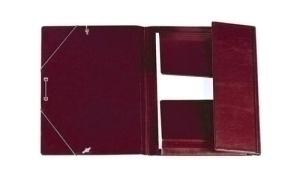 CARPETA de GOMAS y SOLAPAS IBERPLAS PVC Fº  BURDEOS