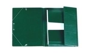 CARPETA C/GOMAS SOLAPAS IBERPLAS PVC Fº VERDE /343CS-03