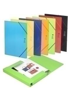 CARPETA de GOMAS y SOLAPAS CARCHIVO CARTON PRESPAN LUZ Fº FLUOR