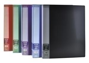 CARPETA de ANILLAS OFFICE BOX PP TWILL SUPRA A4 4 an.25mm 5 col.surt.