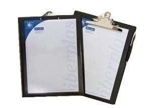 CARPETA con PINZA PORTABLOCS IBERPLAS PVC Fº NEGRO (pinza gigante)