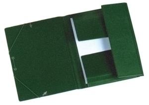 CARPETA de GOMAS y SOLAPAS IBERPLAS PVC Fº PROLONG. VERDE