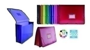 CARPETA de GOMAS y SOLAPAS COLORLINE PP XXL con FUELLE SURTIDO