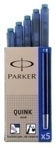 TINTA ESTILOGRAFICA PARKER CAJA 5 CARTUCHOS AZUL PERMANENTE S0116240