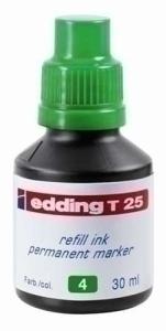 TINTA ROTULADOR EDDING FRASCO 30 ml. T25 VERDE