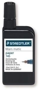 TINTA CHINA STAEDTLER MARSMATIC FRASCO 22 ML. NEGRO /745 R-9