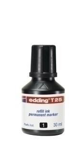 TINTA ROTULADOR EDDING FRASCO 30 ml. T25 NEGRO
