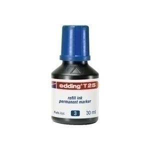 TINTA ROTULADOR EDDING FRASCO 30 ML. T25 AZUL /T25003