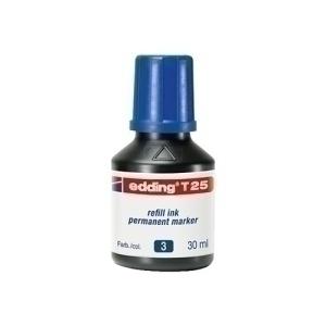 TINTA ROTULADOR EDDING FRASCO 30 ml. T25 AZUL