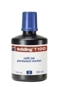 TINTA ROTULADOR EDDING FRASCO 100 ml. T100 AZUL