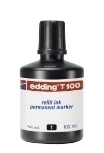 TINTA ROTULADOR EDDING FRASCO 100 ml. T100 NEGRO