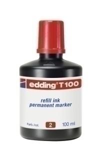 TINTA ROTULADOR EDDING FRASCO 100 ML. T100 ROJO /T10002