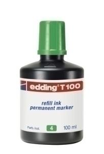 TINTA ROTULADOR EDDING FRASCO 100 ML. T100 VERDE /T10004