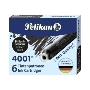 TINTA ESTILOGR. PELIKAN CAJA 6 CARTUCHOS TP/6 NEGRO /301218