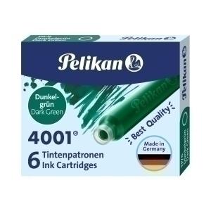 TINTA ESTILOGR. PELIKAN CAJA 6 CARTUCHOS TP/6 VERDE /300087