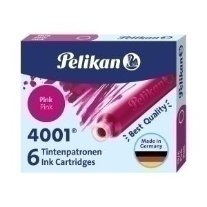 TINTA ESTILOGRAFICA PELIKAN CAJA 6 CARTUCHOS TP/6 ROSA (321075)