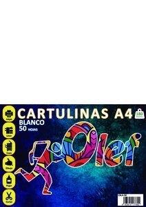 CARTULINA A4 OLEF 185g BLANCO PAQUETE de 50