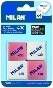 GOMA de BORRAR MILAN MIGA DE PAN 430 CUADRADA BLISTER de 4