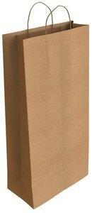 BOLSA PAPEL KRAFT VERJURADO 18x39 CRUD P/50