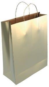 BOLSA PAPEL KRAFT LISO 40x46 ORO C/200