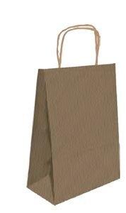 BOLSA de PAPEL ANDINA KRAFT LISO 27x37x12 cm CRUDO/NATURAL PAQUETE de 50
