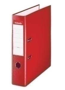 ARCHIVADOR ESSELTE PLAST. CON RADO Fº 75MM ROJO /42301