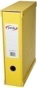 ARCHIVADOR PARDO PVC A4 CON CAJA 70MM AMARILLO /924108