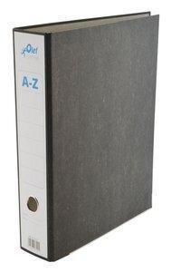 ARCHIVADOR palanca OLEF CARTON JASPEADO NEGRO Fº 75mm