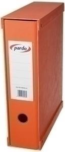 ARCHIVADOR PARDO PVC A4 CON CAJA 70MM NARANJA /924109